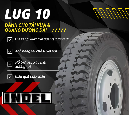 Lốp xe indel LUG 10