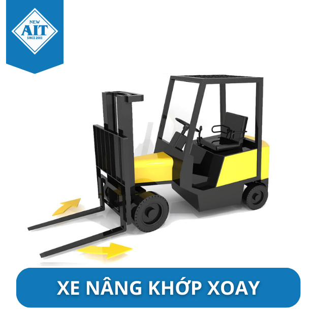 xe nâng khớp xoay